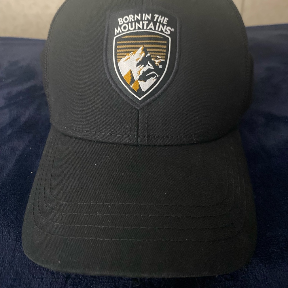 Kuhl Black Trucker Hat with Mountain Logo